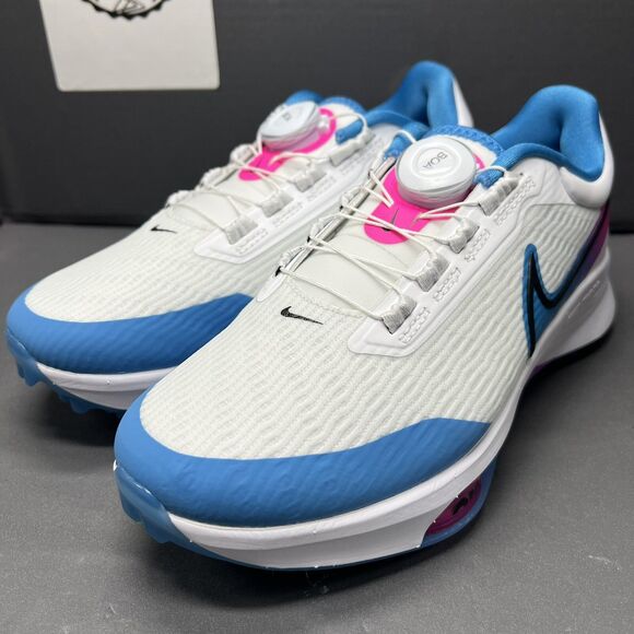 NIKE AIR ZOOM INFINITY TOUR NEXT% BOA WHITE BLUE PINK DJ5590-100 Men Size 8 NEW - Picture 2 of 13